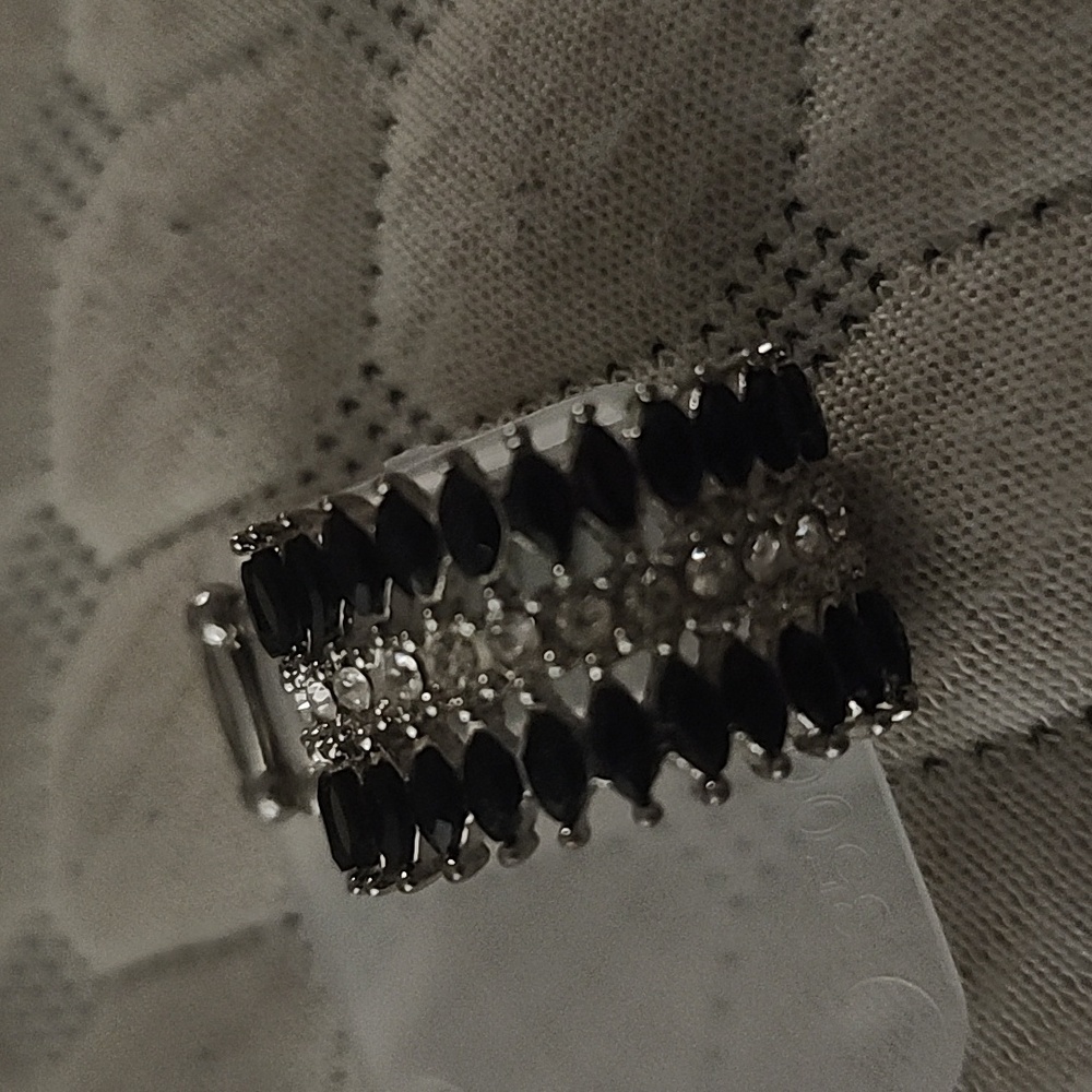 Black & Diamond Fashion Ring